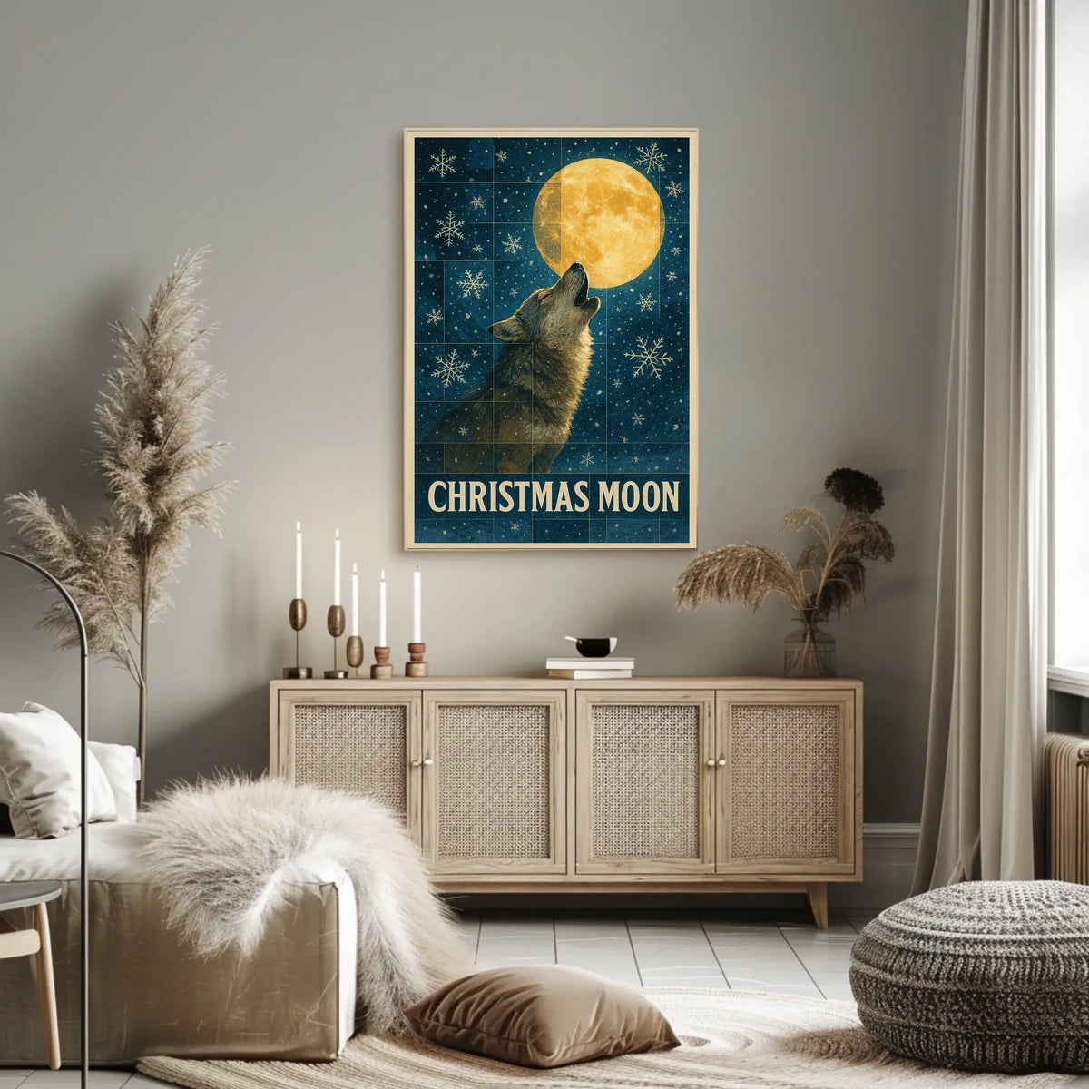Christmas Moon Poster