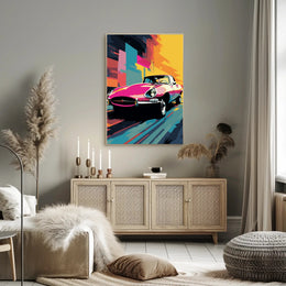 Vibrant Classic Car Poster PosterGoat