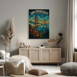 San Francisco Vintage Art Deco Travel Poster