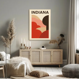 Indiana Abstract Landscape Poster