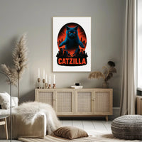 Catzilla Strikes! Poster PosterGoat