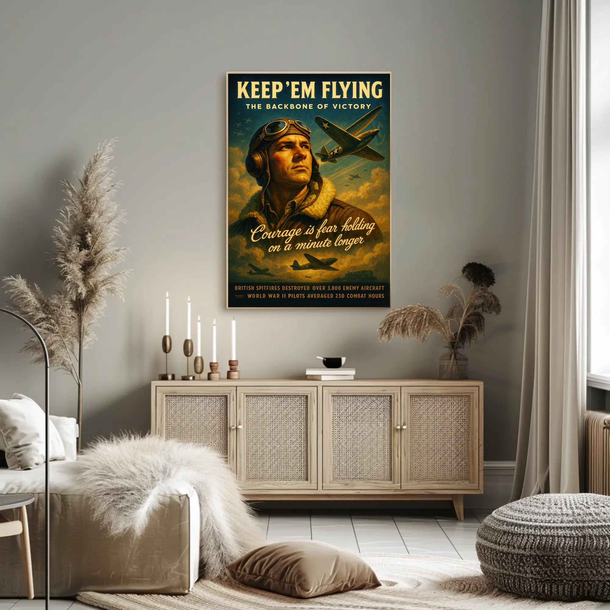 Keep 'Em Flying: The Backbone of Victory Poster