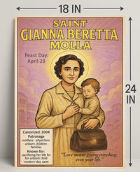 Saint Gianna Beretta Molla Poster PosterGoat