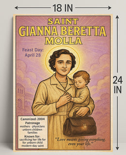 Saint Gianna Beretta Molla Poster PosterGoat