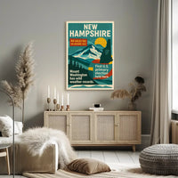 New Hampshire Scenic Vintage Travel Poster PosterGoat