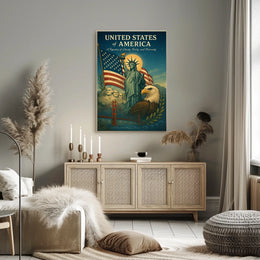 A Tapestry of Liberty, Unity, and Diversity Poster