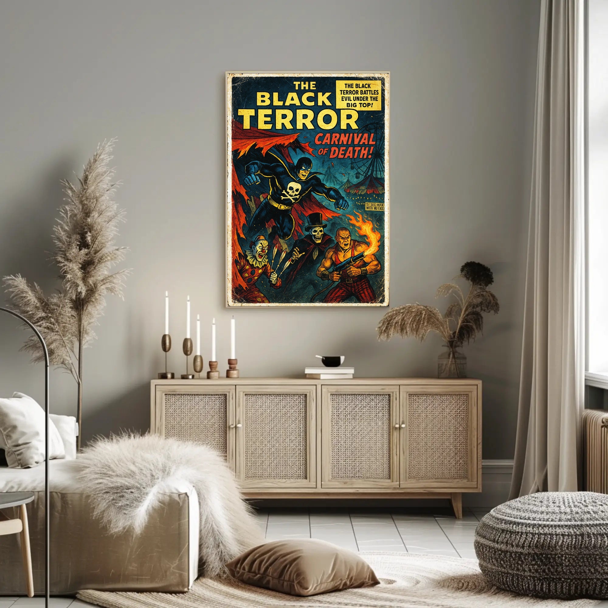The Black Terror - Carnival of Death Poster PosterGoat