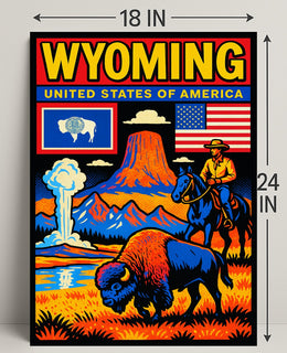Wyoming Natural Wonders Poster PosterGoat