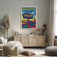 Gillette, Wyoming Vibrant Landscape Poster