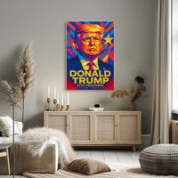 Trump 47th President Patriotic Portrait Poster