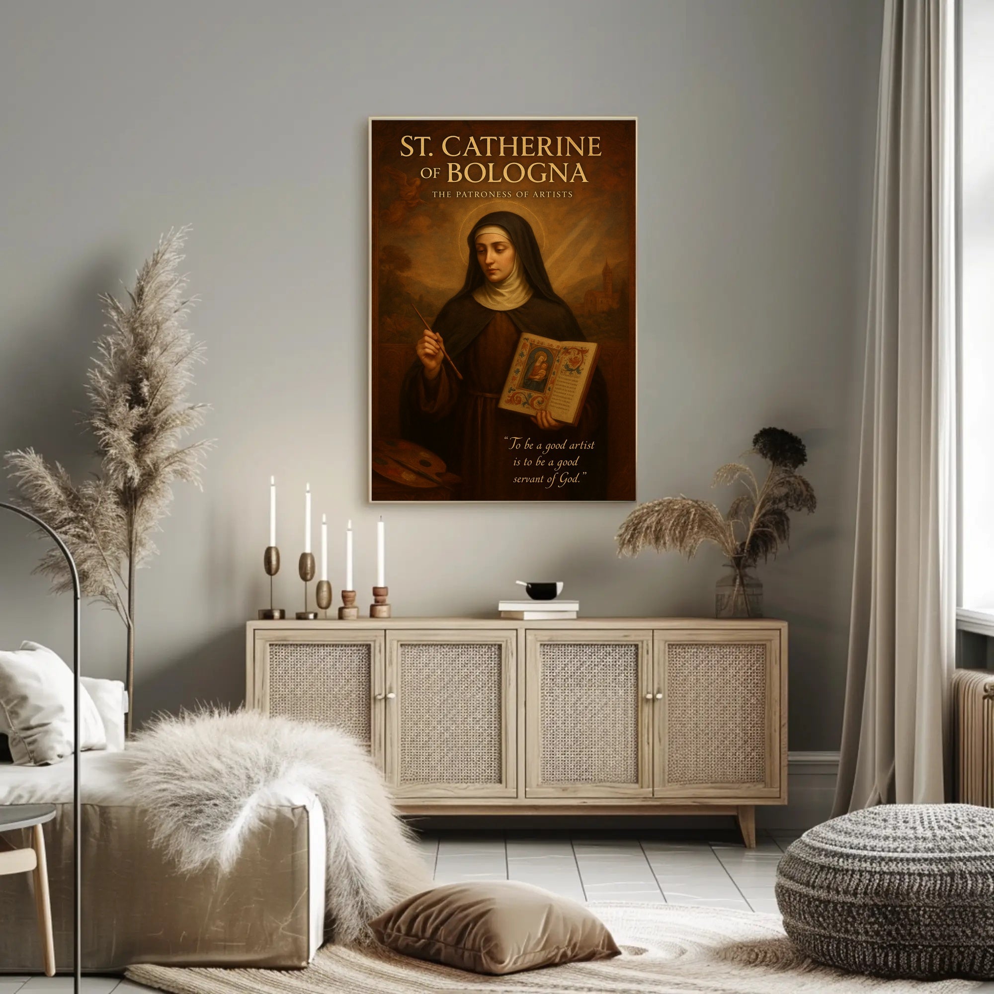 St. Catherine Of Bologna The Patroness Poster