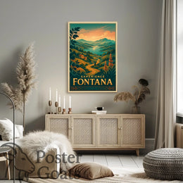 Fontana Vintage Travel Poster