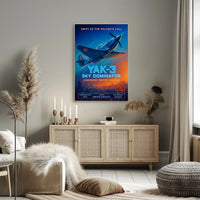 YAK-3 Fighter Plane WWII Propaganda Poster