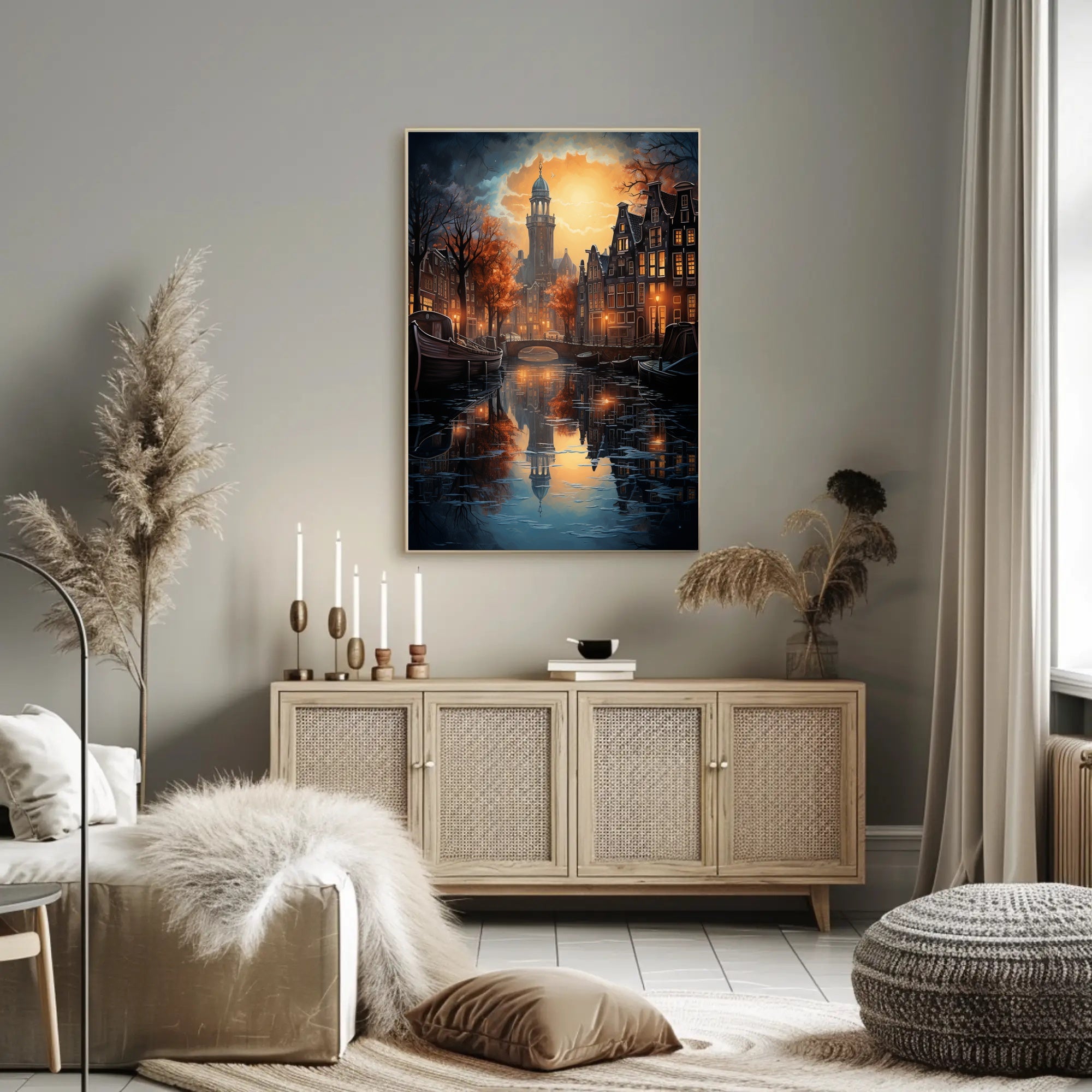 Enchanted Evening In Amsterdam Poster