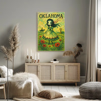 Oklahoma Enchantment Vintage Collectors Poster