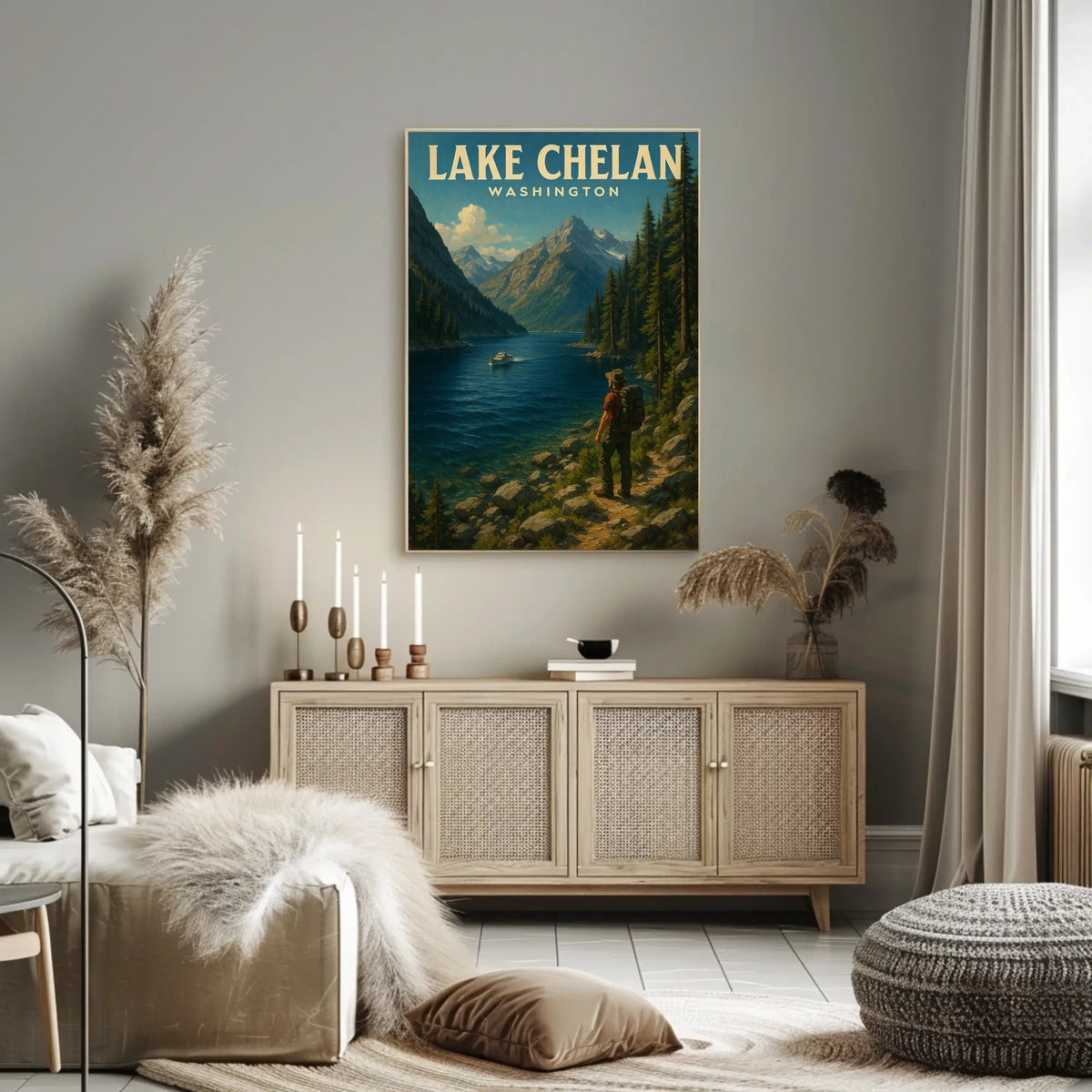 Lake Chelan, Washington Poster