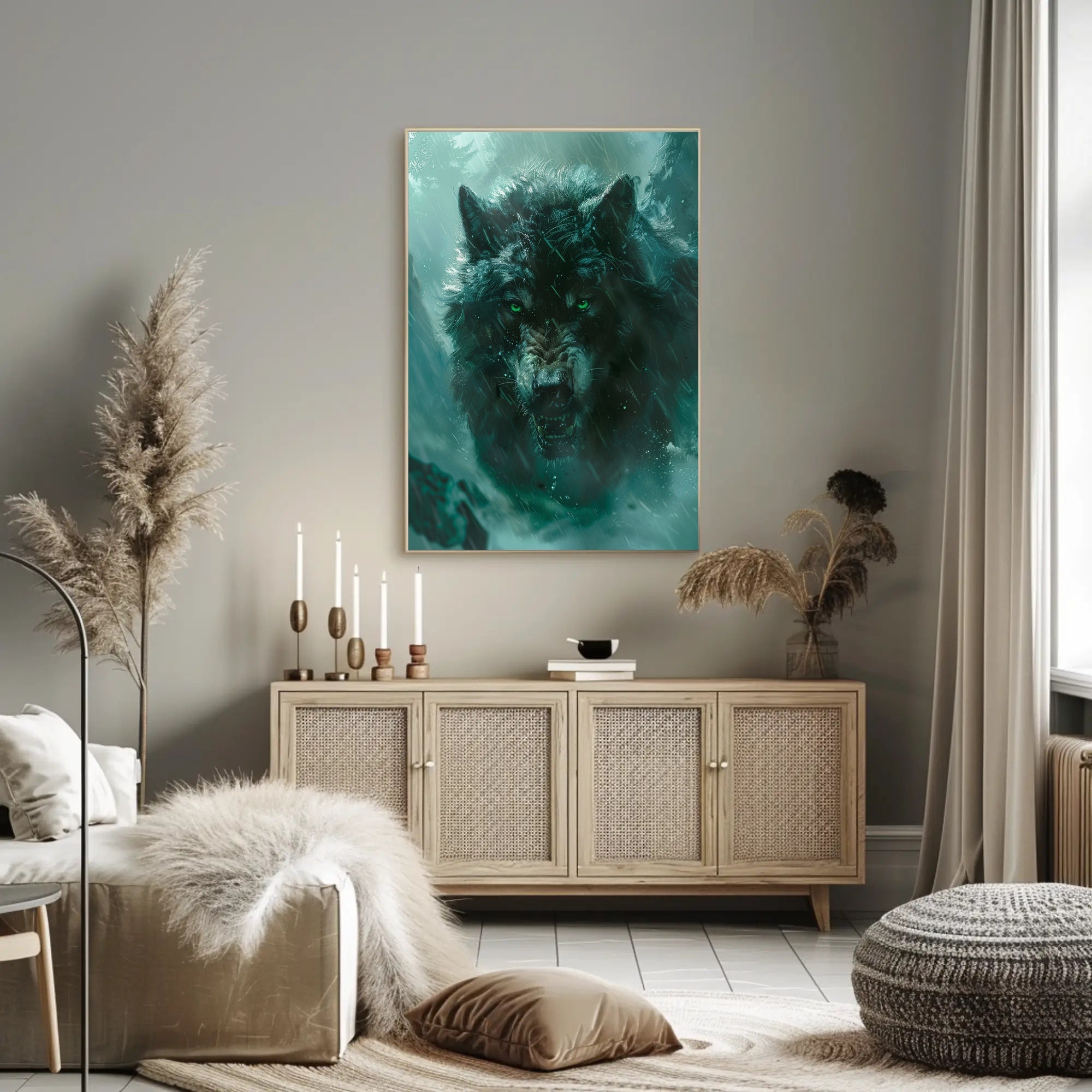 The Fierce Wolf Poster PosterGoat