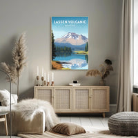 Lassen Volcanic National Park Reflection Poster