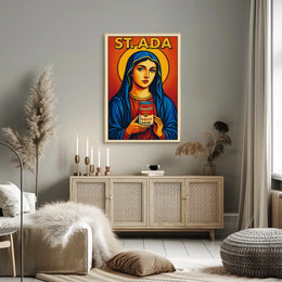 St. Ada Pop Art Icon Poster