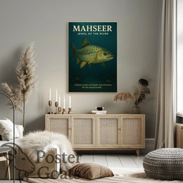 MAHSEER Fish Photorealistic Animal Poster