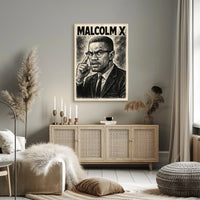 Malcolm X Portrait Poster