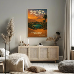 Huacachina Desert Oasis Peru Poster