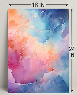 Abstract Color Symphony Abstract Poster PosterGoat