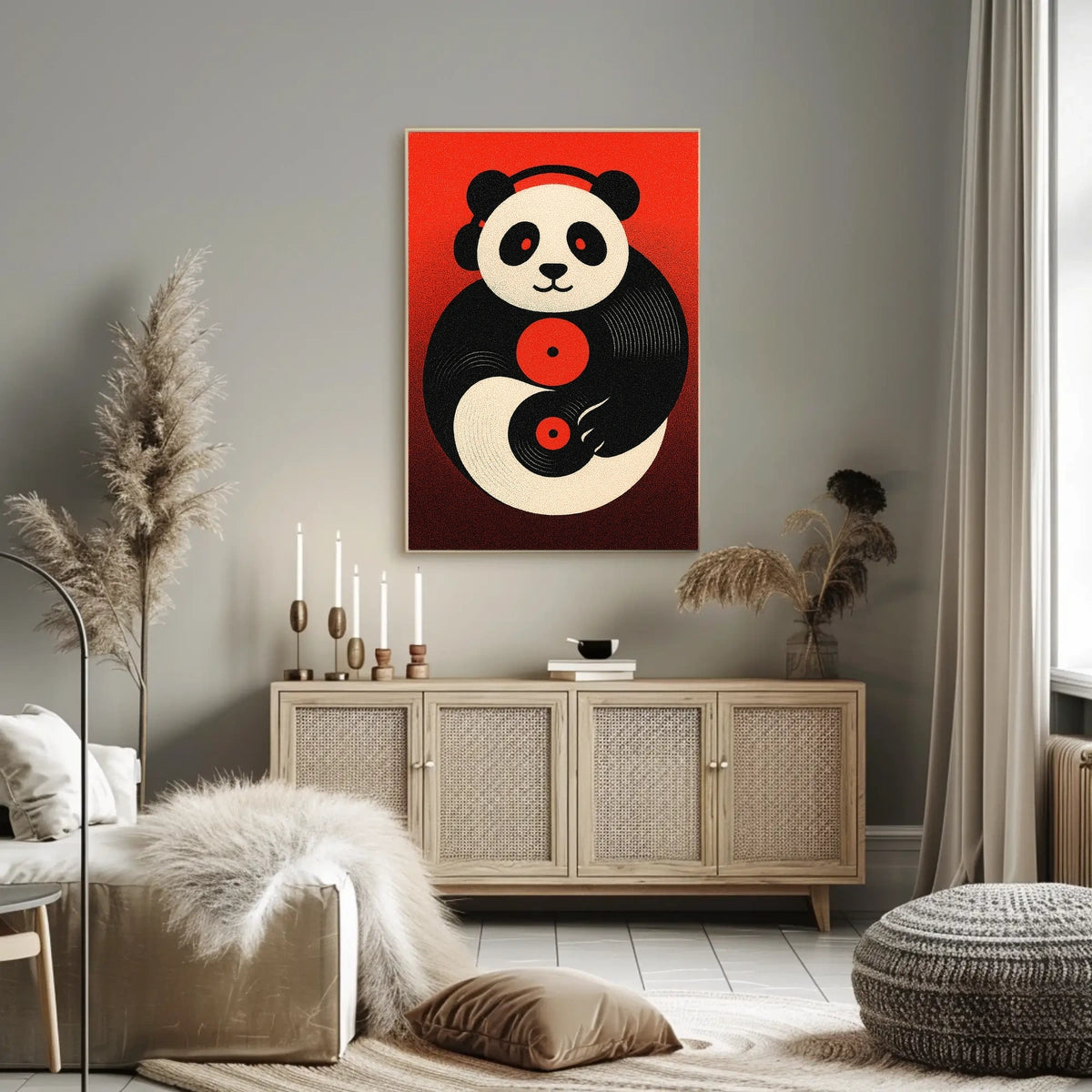 Panda Dj Vibes Poster