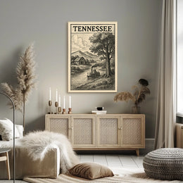 Tennessee Landscape Illustration Poster