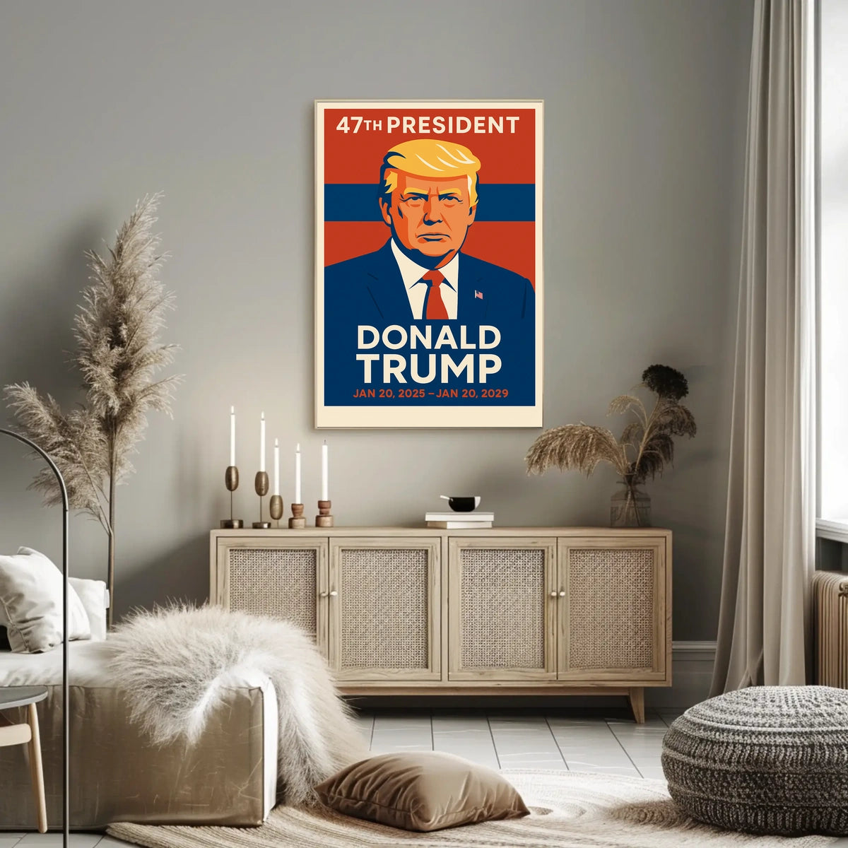 Trump Visionary Leader Pop Art Patriotic Poster