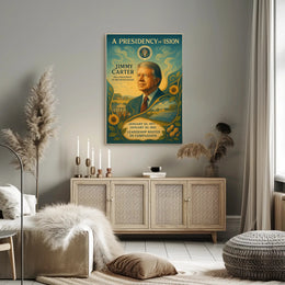 Jimmy Carter Civic Impact Presidential Artwork PosterGoat