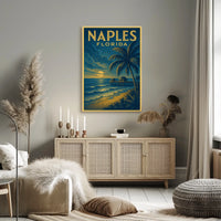 Naples Florida Coastal Paradise Poster Wall Art 18x24