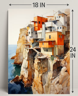 Cliffside Abodes Poster