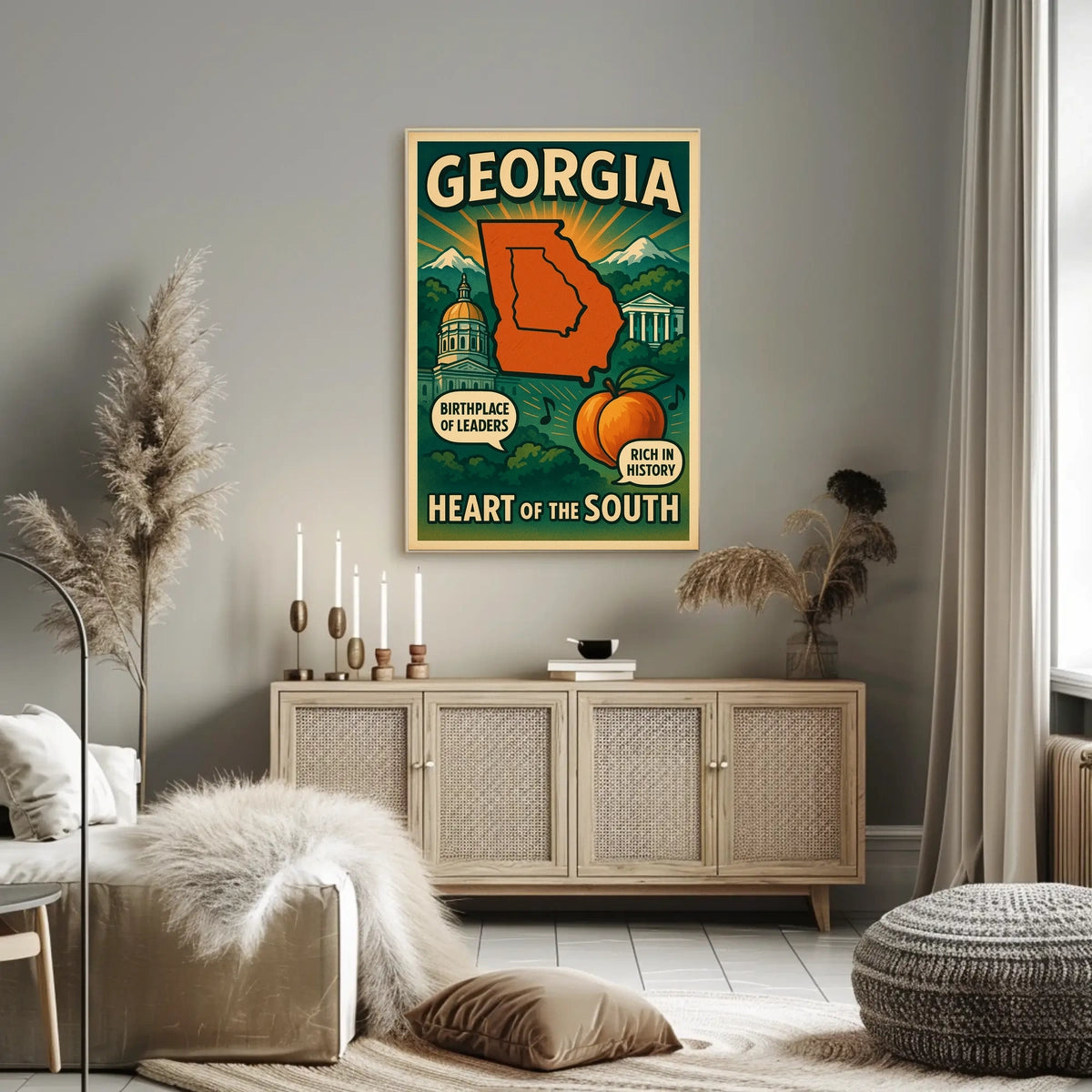 Georgia Heart Of The South Poster