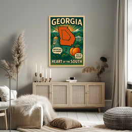 Georgia Heart Of The South Poster