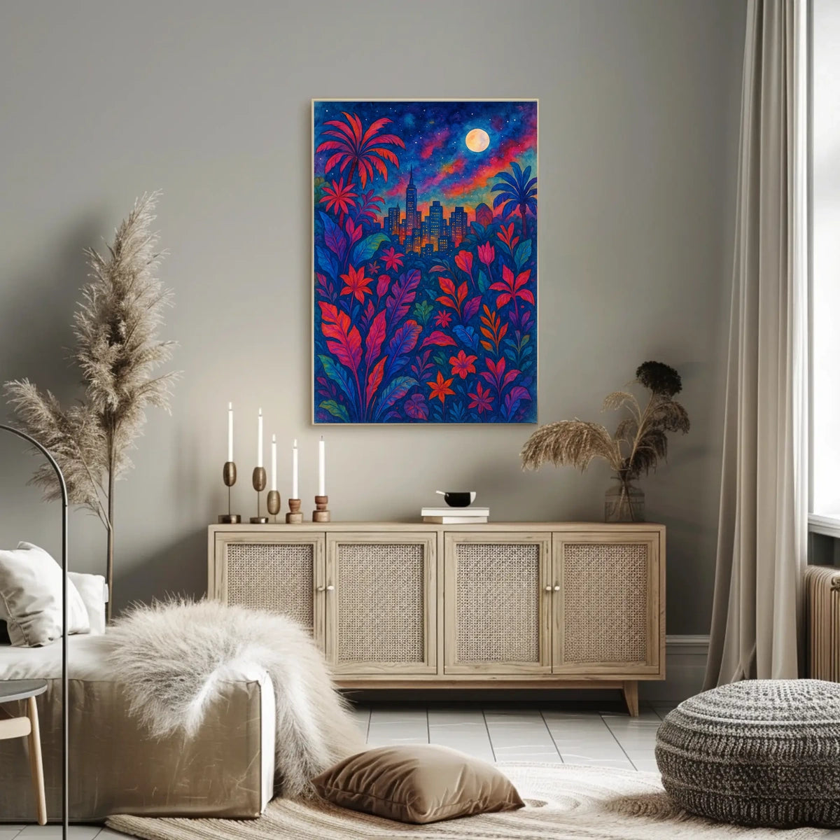 Cityscape In Bloom Poster