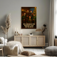 Naughty List Christmas Horror Poster