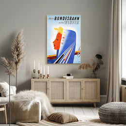 Journey With The Bundesbahn Into Winter Poster