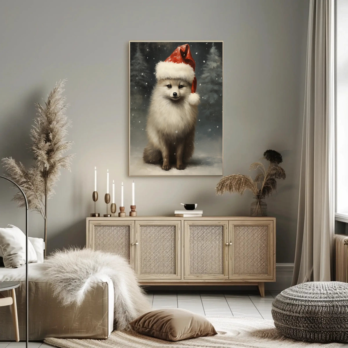 Festive Fox In Winter Wonderland Poster