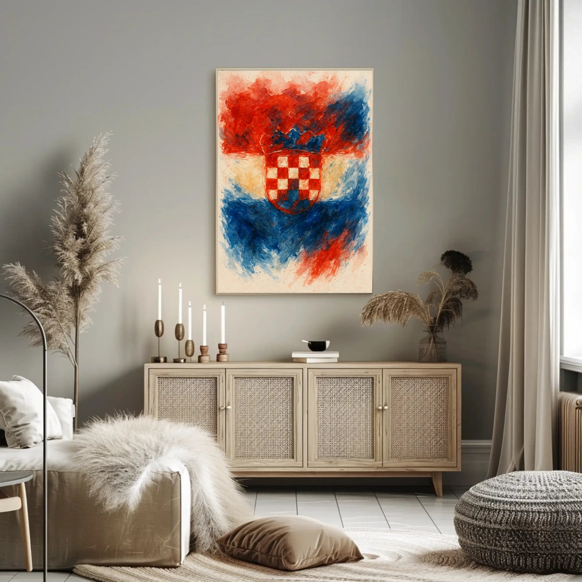 Croatian Coat Of Arms Artistic Poster