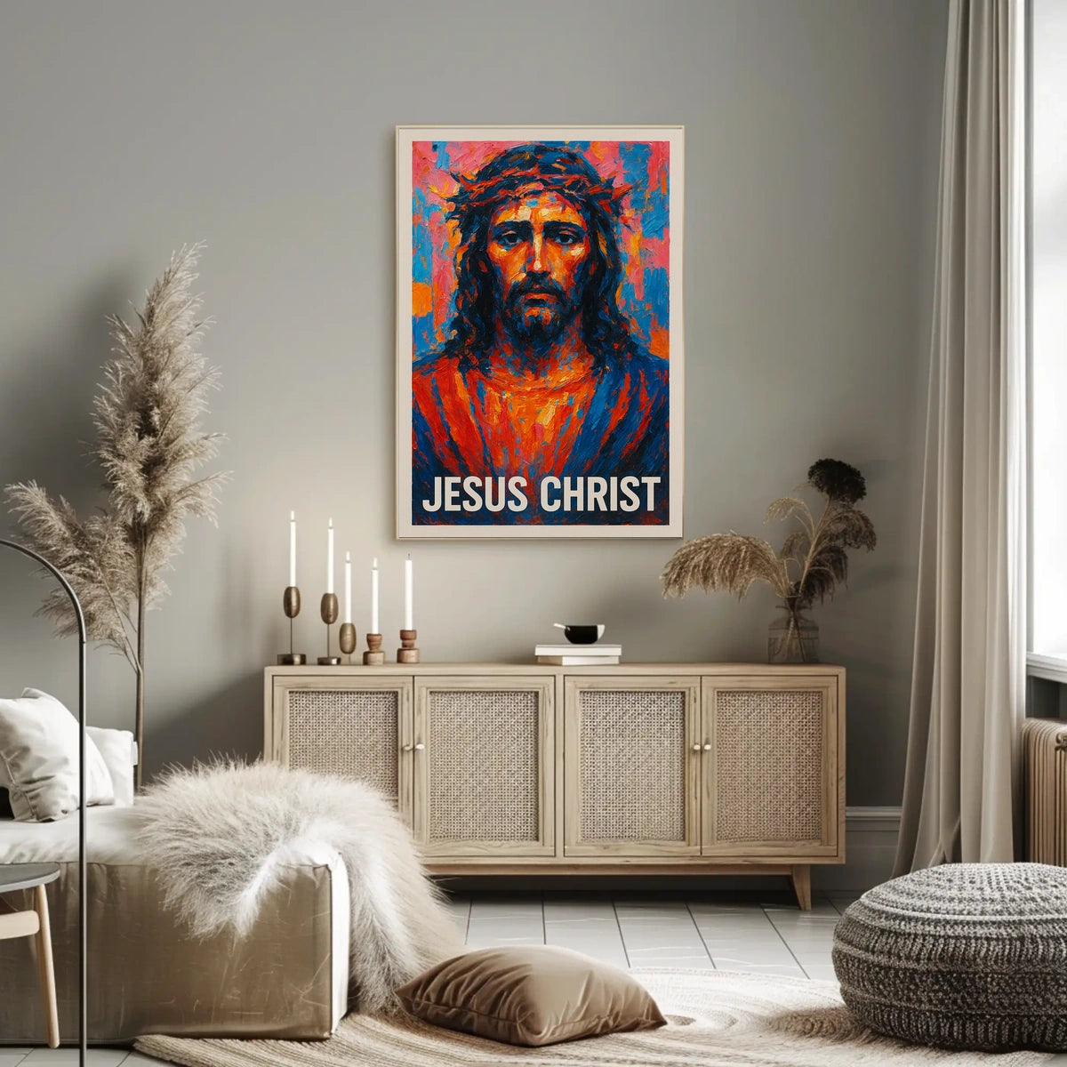 Jesus Christ Artistic Portrait Poster