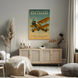 Naval Aircraft Factory N3N Canary Poster