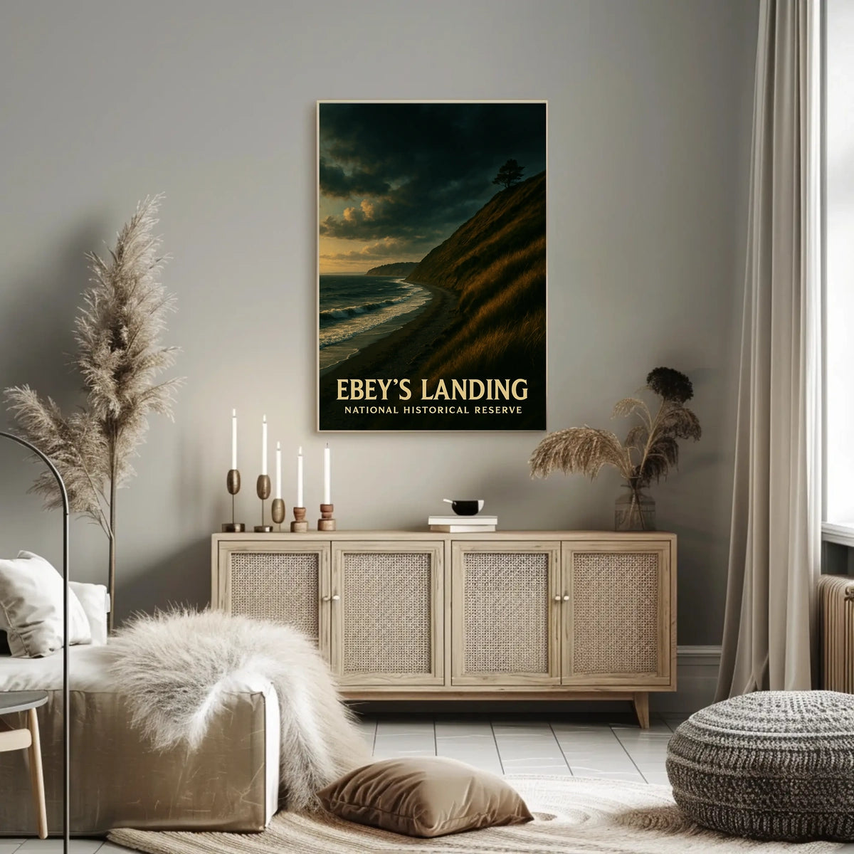 EbeyS Landing National Historical Poster