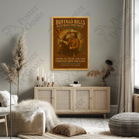 Buffalo Bill's Wild West Adventure Vintage Heritage Poster
