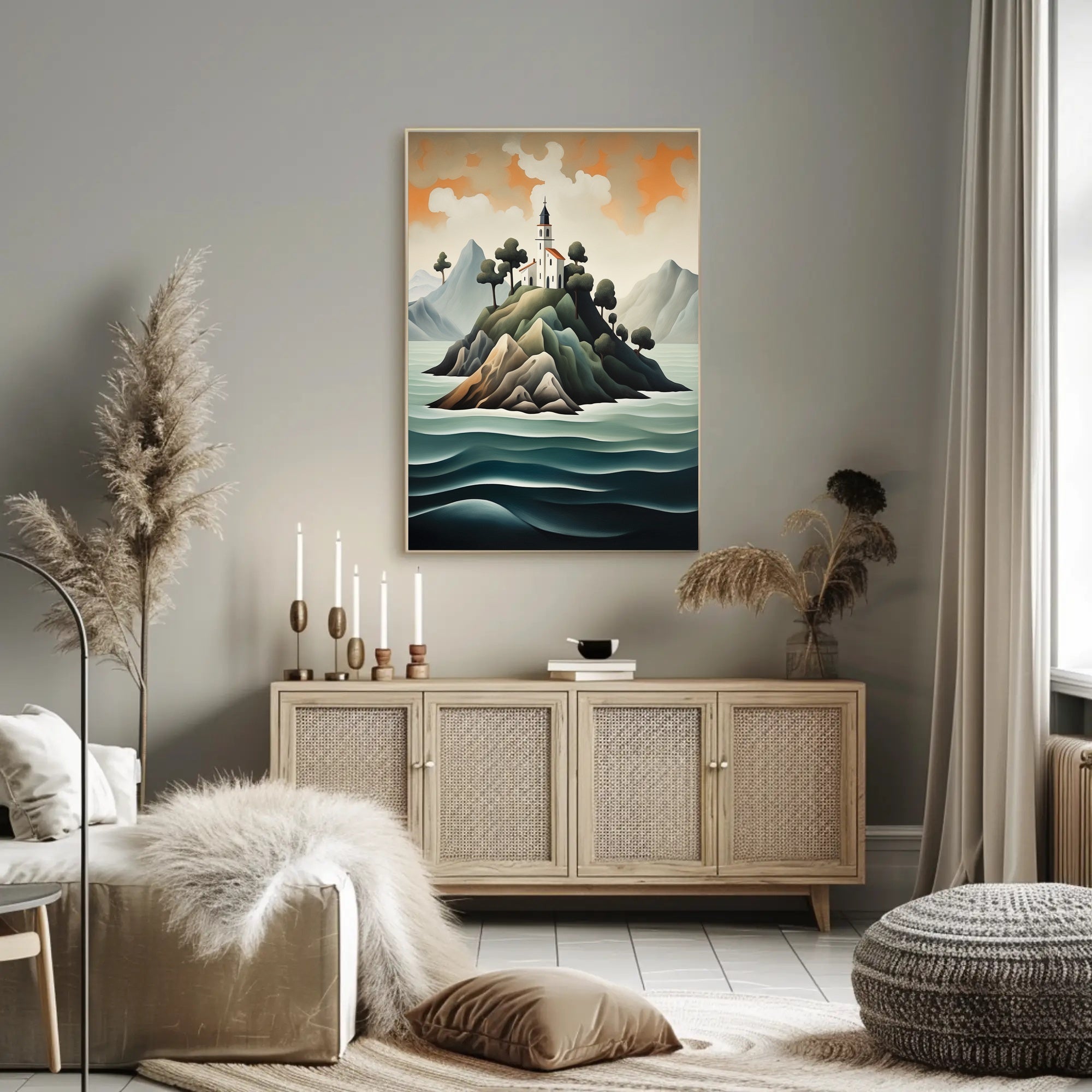 Island Sanctuary Poster PosterGoat