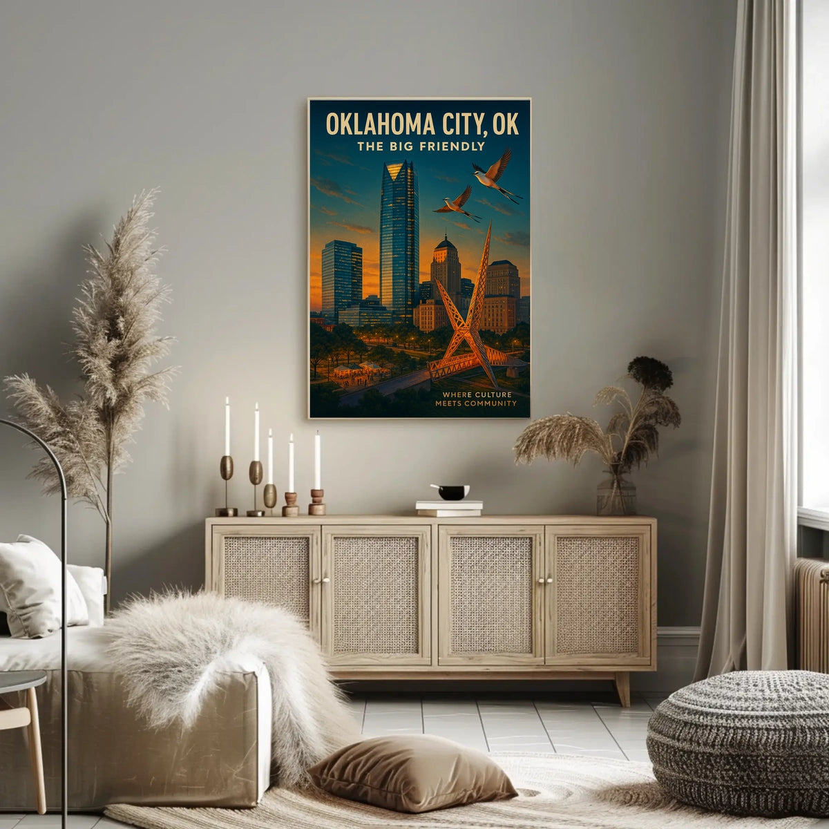 Oklahoma City The Big Friendly Poster