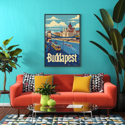 Budapest Cityscape Poster