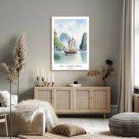Tranquil Waters of Ha Long Bay Poster PosterGoat