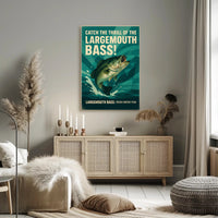 Catch the Thrill of the Largemouth Bass Poster PosterGoat