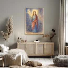 St. Philomena Watercolor Sacred Art Print Poster